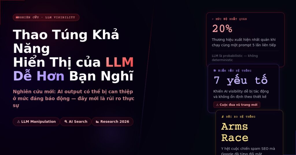 Viec thao tung kha nang hien thi cua chuong trinh LLM rat de dang